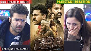 Pakistani Couple Reacts To RRR Trailer  Hindi  NTR Ram C Ajay D Alia B  SS Rajamouli [upl. by Atteuqahs]