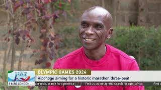 Kenyan marathon star Eliud Kipchoge hopes to make Olympic history [upl. by Sherl]