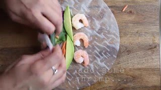 Vietnamese Fresh Spring Rolls Video [upl. by Azila]