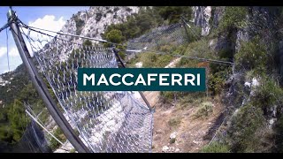 Timelapse of Maccaferri 5000kJ rockfall protection barrier [upl. by Ralip]