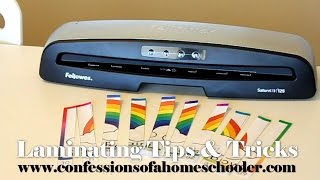 Laminating Tips amp Tricks [upl. by Yhtuv862]