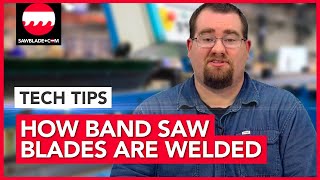 Tech Tips  How Band Saw Blades Are Welded [upl. by Ritch]