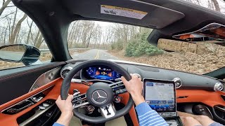 NEW Mercedes Benz AMG SL63 Roadster POV Mountain Drive Exhaust Audio [upl. by Socem90]