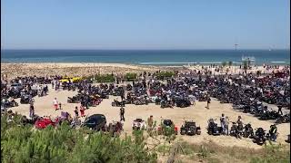 Rassemblement devant la plage de Soulac  Show Bike Montalivet Aquitaine 2023 [upl. by Toth973]