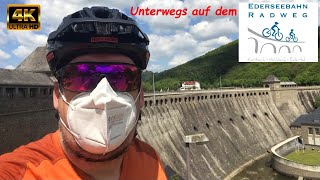 Edersee Bahn Radweg  Radtour in 4K [upl. by Towroy]