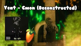 Yeat  quotCmonquot Instrumental Breakdown MOST ACCURATE ON YT [upl. by Einra]