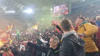 Roma  Feyenoord esultanza all ultimo rigore e grazie Roma [upl. by Atika736]