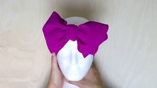 How To Tie a Headband Bow  La Romi [upl. by Greggory231]