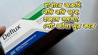 Deflux 10 mg এর কাজ কি  ডিফ্লাক্স ১০  Deflux 10 mg tablet Bangla  Deflux 10 mg er kaj ki [upl. by Lindsey]