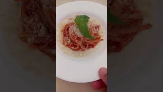 Spaghetti al pomodoro e fonduta di gorgonzola e parmigiano [upl. by Ludovika]