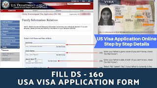 Fill DS 160 USA VISA Application Form Step by Step [upl. by Blossom]