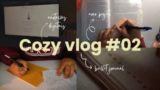 cozyvlog 02  Muitas anotações e um novo projeto de leitura [upl. by Llenoil]