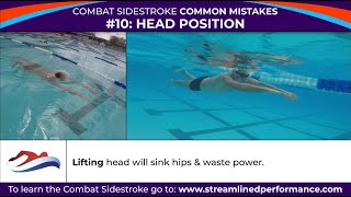 Combat Sidestroke Common Mistake 10 Head Position – by Streamlined Performance [upl. by Placida]