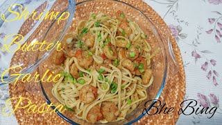 Spicy Garlic Butter Shrimps Pasta RecipeShrimps PastaBhe Bing [upl. by Schnur]