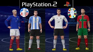 PS2  Actualización PES 2024 en ESPAÑOL MARZO   New KITS amp PROMESAS by JRPLAYCO [upl. by Dahsar]