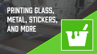 How to Screen Print Graphic Inks Sticker Printing Glass Metal Signs and More [upl. by Juliette]