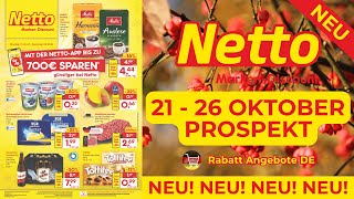 NETTO MARKEN DİSCOUNT Prospekt Werbung  Prospekt Gültig von 21102024  Rabatt Angebote DE [upl. by Berti]