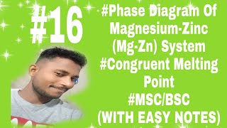 Phase Diagram Of MagnesiumZinc SystemPhase Diagram Of MgZn SystemCongruent Melting PointCWBB [upl. by Enohs306]