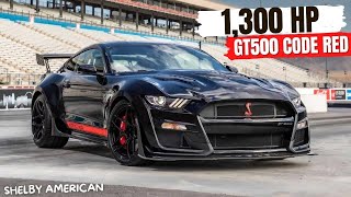 Shelby American GT500 Code Red Debuts With 1300 Horsepower [upl. by Annairam]