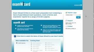 Edexcel examWizard demonstration [upl. by Annahsed]