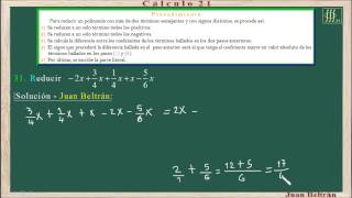 Reducción de más de dos términos semejantes de signos distintos Baldor 931 [upl. by Halsy]