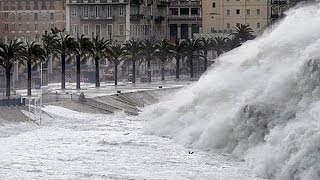 Olas gigantes 2014 Temporal registrado olas de 10 metros San Sebastian Donosti [upl. by Gotthelf]