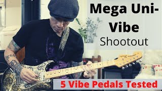 Mega UniVibe Pedal Shootout  In Search Of The Ultimate Hendrix Tone With RJ Ronquillo  Part 3 [upl. by Zindman]