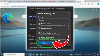 How to Delete Browsing Data on Microsoft edge browser [upl. by Akinnor254]