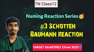 3 Schotten Baumann ReactionNaming Reaction SeriesTN Class12Quarterly Exam 2023 [upl. by Bessy]