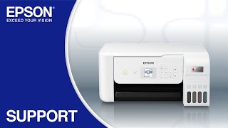 Epson EcoTank ET2800  Wireless Setup Using the Control Panel [upl. by Docila]