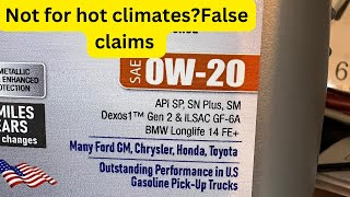 0W20 vs 5W30 for hot climates Why both viscosity rated for hot climates [upl. by Yentrac]