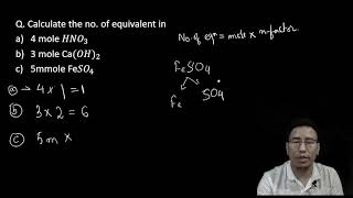 Calculation of Normality Molarity and No of equivalent weight and its relation [upl. by Lleddaw]