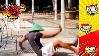 Chair prank  Funny vides  Chair pulling prank video compilation [upl. by Latsyrk]