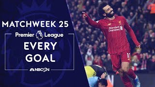 Every goal from Matchweek 25 in the Premier League  NBC Sports [upl. by Nilrah307]