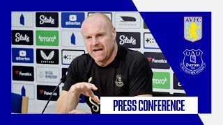 ASTON VILLA V EVERTON  Sean Dyches press conference  GW4 [upl. by Senecal]