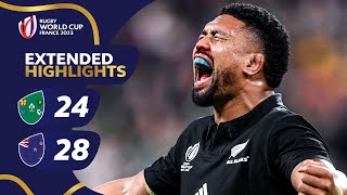 All Blacks knock out favourites  Ireland v New Zealand  Rugby World Cup 2023 Extended Highlights [upl. by Adrahc]