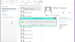 19 Ranger ses contacts outlook 2013 outlook 2013 [upl. by Lewej444]