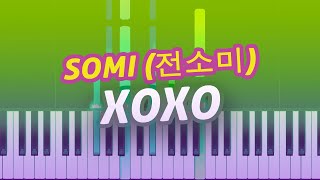 JEON SOMI 전소미  XOXO  Piano Instrumental TUTORIAL by Piano Fun Play [upl. by Nosliw]