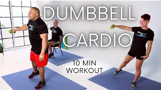 10Min One Dumbbell Cardio Workout  Strength Exercises for Seniors amp Beginners [upl. by Cullen]