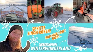 FarmVLOG913  Winterwonderland friert meine Spritze ein [upl. by Bohaty]