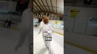 Ice skater tries to beat her record speed 😵‍💫😱 [upl. by Rochester635]