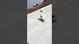 2yearold Chen Bao is so cute snowboarding How cool is it for cute babies to ski The skiing cei [upl. by Bahner572]