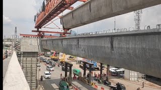 Terkini Pemasangan Girder Simpang susun cileunyi [upl. by Desirea220]