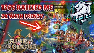 1365 Rallied my City twice with War Frenzy  Rise of Kingdoms [upl. by Crystie23]