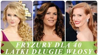 Modne fryzury dla 40 latki długie włosy [upl. by Auqenaj200]