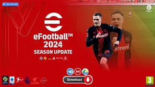 eFootball PES 2024 PPSSPP 600MB New Kits amp Transfers Updated 202324 Tattoos Added Best Graphics HD [upl. by Nnairak990]