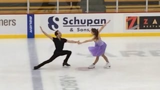 Gold Westminster Waltz ice dance Partnered [upl. by Lindner900]