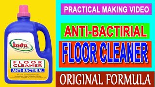 ANTI BACTERIAL FLOOR CLEANER MAKING PRACTICAL REAL FORMULA [upl. by Corabella]