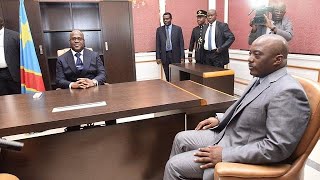 Coalition gouvernemental en RDC  Félix Tshisekedi sest entretenu avec Joseph Kabila [upl. by Yehtomit522]