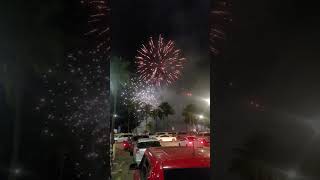 Friday night fireworks in Waikiki Oahu Honolulu Hawaii free parking behind Red Lobster [upl. by Brighton]